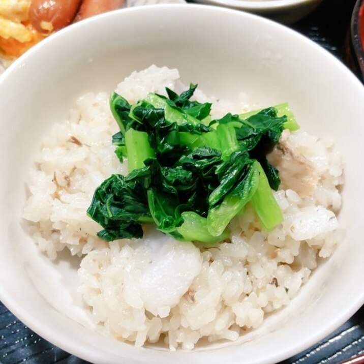 里芋とサバ缶の炊き込みご飯